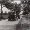 Steam thresher. These machines move from job to job under their own power, central Ohio