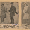 Two publicity photographs of Maud Campbell and Herman Timberg for the stage production School Days [Park Theatre, Indianapolis], as published in an unsourced Indianapolis newspaper, November 25-26, 1911