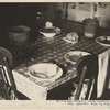 Table in home of destitute Ozark family, Arkansas