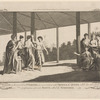Captain Wallis, on his arrival at O'Taheite, in conversation with Oberea the queen, while her attendants are performing a favorite dance called the timrodee