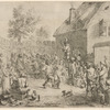 Peasant couple dancing