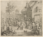 Peasant couple dancing