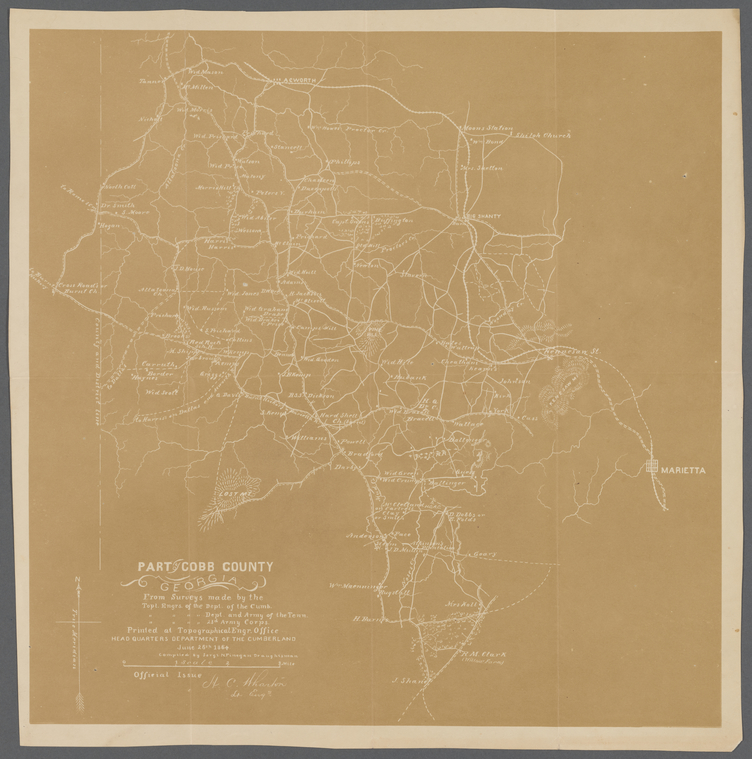 Part of Cobb County, NYPL Digital Collections