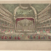 Vue perspective de l'interieur de la salle du spectacle de Veronne en Italie