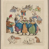 Washerwomen dancing