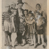 Publicity photograph of Eddie Foy and the Seven Little Foys for the Keystone Company as published in Moving Picture World, October 23, 1915