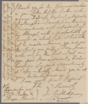 Rutledge, John. Cheraws. To Brigadier General Morgan