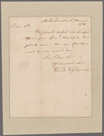 Tilghman, Tench. Headquarters. To Colonel Morgan