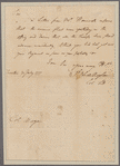 [Tilghman, Tench.] Trenton. To Colonel Morgan
