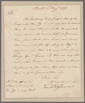 Tilghman, Tench. Philadelphia. To Colonel Morgan