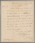 Tilghman, Tench. Headquarters. To Colonel Morgan