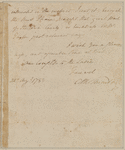Throustons, C.M. To General Morgan