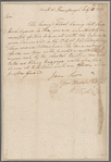 Washington, George. Camp at Ramapaugh. To Colonel Morgan