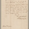 Washington, George. Hopewell Township. To Colonel Morgan