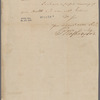 Washington, George. Philadelphia. To General Morgan