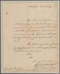 [Washington, George.] New York. To General Morgan