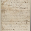 Washington, George. Philadelphia. To Presley Neville