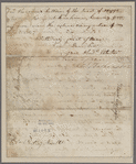 Washington, George. Philadelphia. To Presley Neville