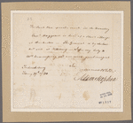 Stephen, Adam. Fredericksburg. To Mr. Commissary