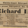 Theatre Royal (Liverpool, England) playbills