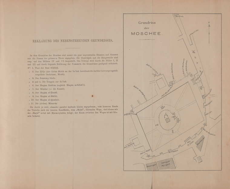 Ground plan of the mosque - NYPL Digital Collections