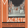 Cover of program for the stage production Macbeth, designed by Edward Gordon Craig.