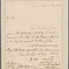 Amherst, Jeffrey. St. James Square. To Duke of Portland