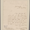 Jackson, R. To Major General Brownrigg