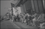 Bus stop on Fairfax Avenue, Los Angeles, CA