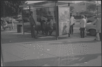 Bus stop in Fairfax District, Los Angeles, CA