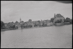 View from ferry, Lake Geneva, towards Yvoire, France