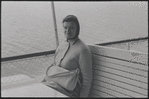 Sima Huberland on ferry, Lake Geneva