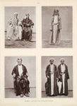 Mitglieder verschiedener Scherifenfamilien in Mekka.