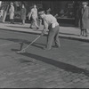 Street paving. New York, NY