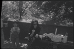 Mother with children, Central Park. New York, NY