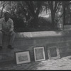 Art vendor outside The Metropolitan Museum of Art. New York, NY