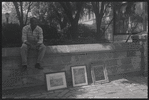 Art vendor outside The Metropolitan Museum of Art. New York, NY