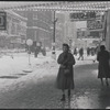 Winter street scene. New York, NY