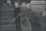 Boys in hockey masks. New York, NY