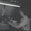 Woman making pottery
