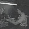 Woman making pottery