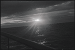 Sunset over body of water