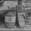 Rubbish on sidewalk. Bronx, NY