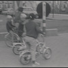 Boys riding bicycles [Knokke, Belgium?]