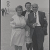 Group portrait with Sima Huberland (center). Knokke, Belgium