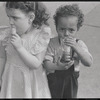Children eating and drinking