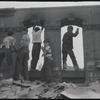 Boys in dilapidated lot. New York, NY