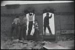 Boys in dilapidated lot. New York, NY