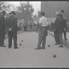 Bocci game. New York, NY
