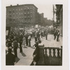 Protestors and spectators along route of the Scottsboro protest parade in Harlem, New York